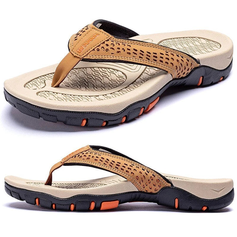 Summer Men Flip Flops Slippers Outdoor Flats Slides Beach Shoes Size 40-50