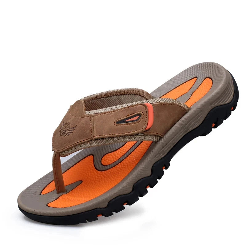 Summer Men's Slippers Breathable Sandals  Outdoor Flip Flops Casual Beach Shoes