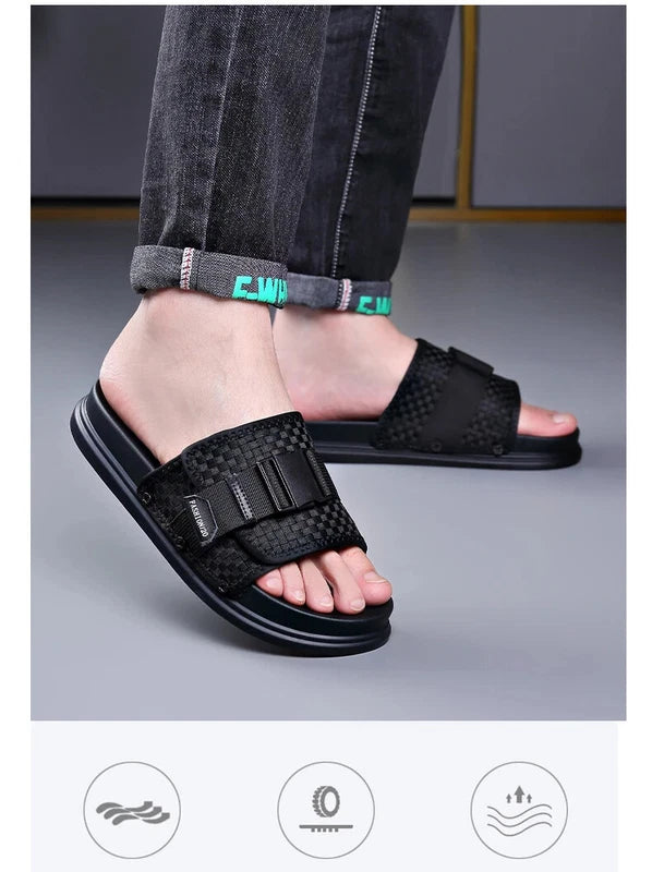 Summer Men Beach Slippers Waterproof Causal Sandals Breathable Walking Shoes