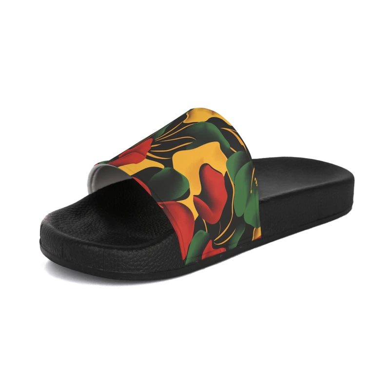 Tropical Floral Slide Sandals for Men Summer Slippers Beach Footwear Gift