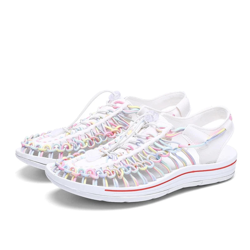 Summer Men Half Drag Slippers Breathable Beach Sandals Comfortable Flat Sneakers