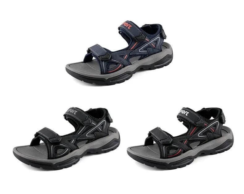 Summer Men's Sandals Outdoor Beach Platform Wading Shoes Soft Non-Slip Slippers