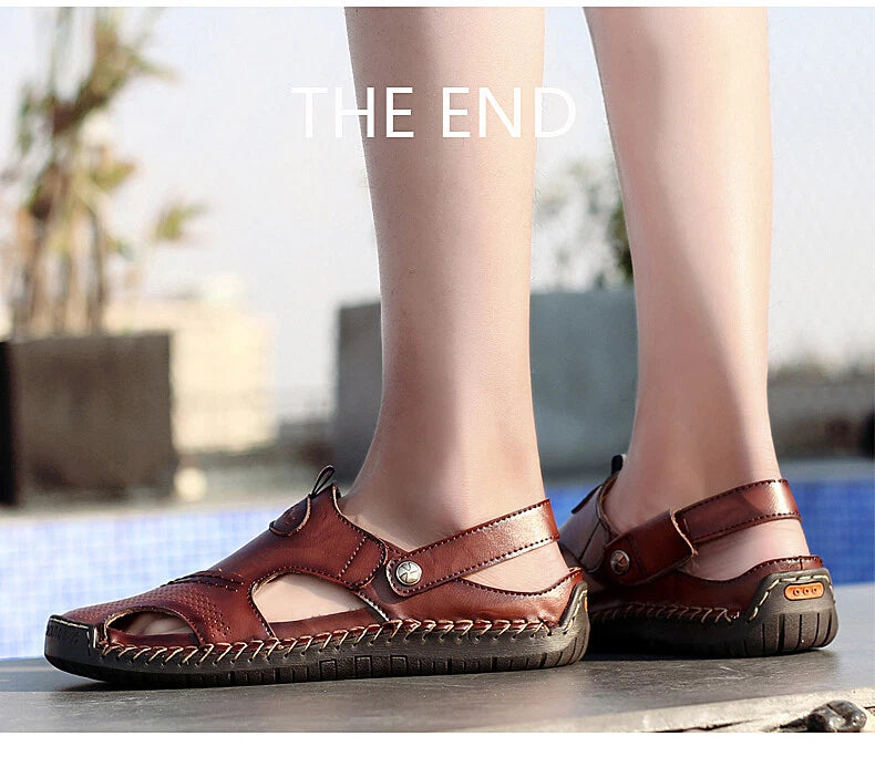 Summer Fashion Men Sandals Non-slip Hiking Shoes Platform Beach Slipper