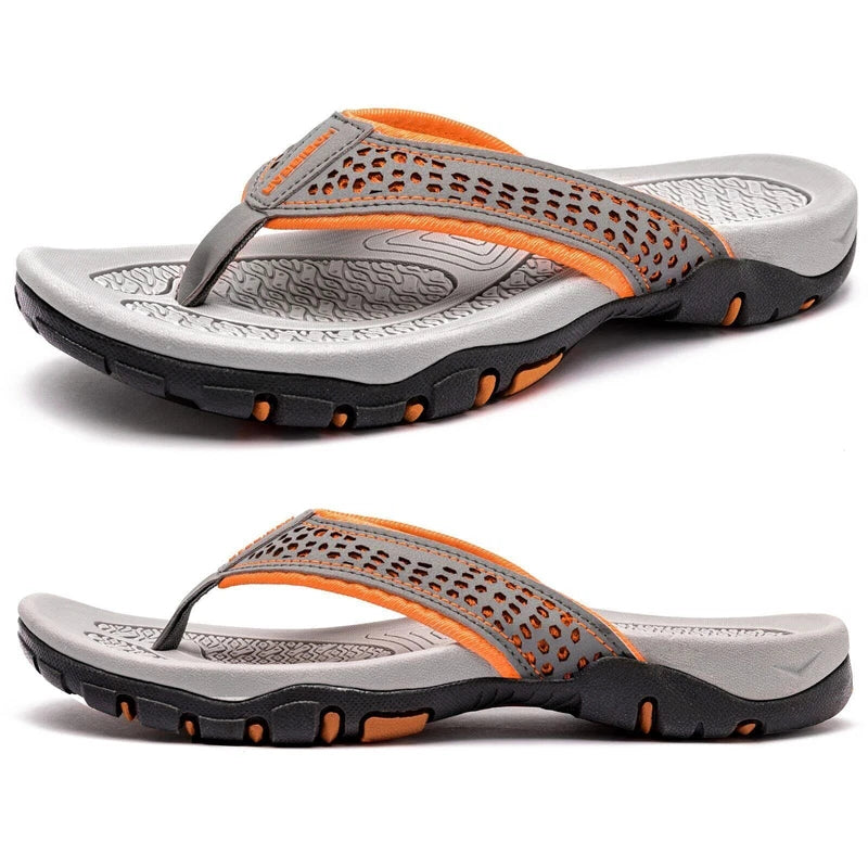 Summer Men Flip Flops Slippers Outdoor Flats Slides Beach Shoes Size 40-50