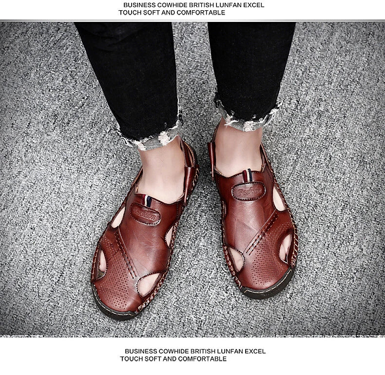 Summer Fashion Men Sandals Non-slip Hiking Shoes Platform Beach Slipper