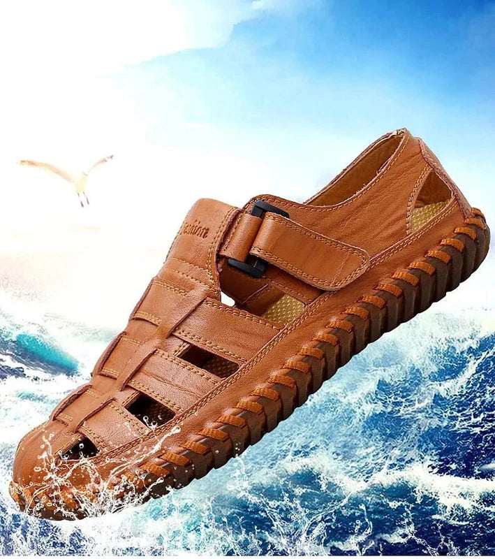 Summer Men's Sandals Outdoor Summer Slippers Beach Breathable Flats Footwear