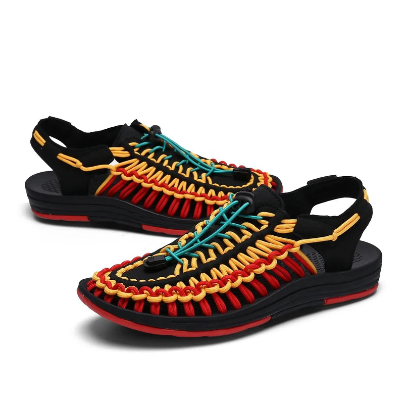 Summer Men Half Drag Slippers Breathable Beach Sandals Comfortable Flat Sneakers
