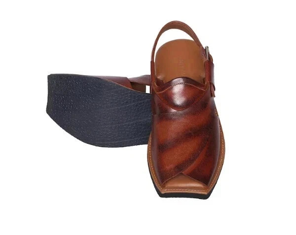 Tailor Made Men's Genuine Brown Peshawari Chappal Pure Leather Men's Sandal Men
