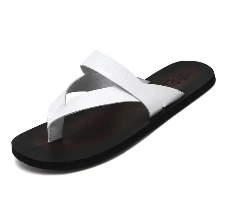Mens Summer Clip Toe Flip Flops Sandals Outdoor Beach Slippers Anti-Slip Pump