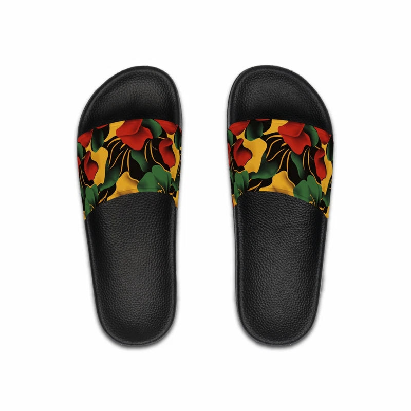 Tropical Floral Slide Sandals for Men Summer Slippers Beach Footwear Gift