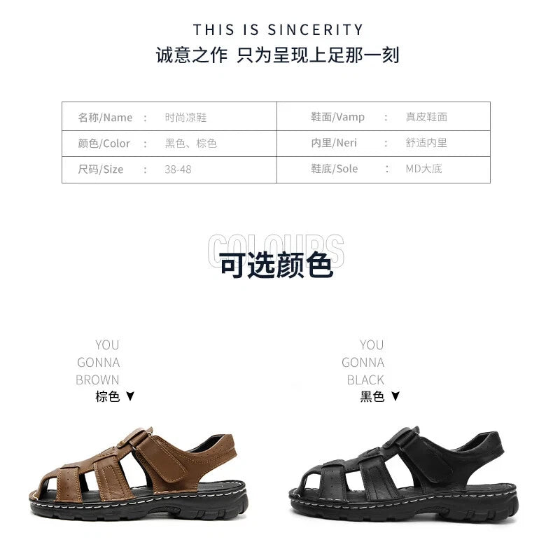 Summer Sandals for Men Fashion Classic Roman Slippers Breathable Beach Shoes