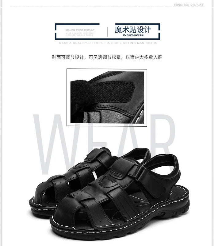 Summer Sandals for Men Fashion Classic Roman Slippers Breathable Beach Shoes