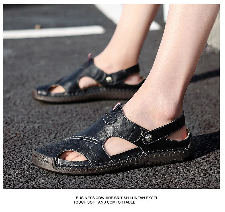 Summer Fashion Men Sandals Non-slip Hiking Shoes Platform Beach Slipper