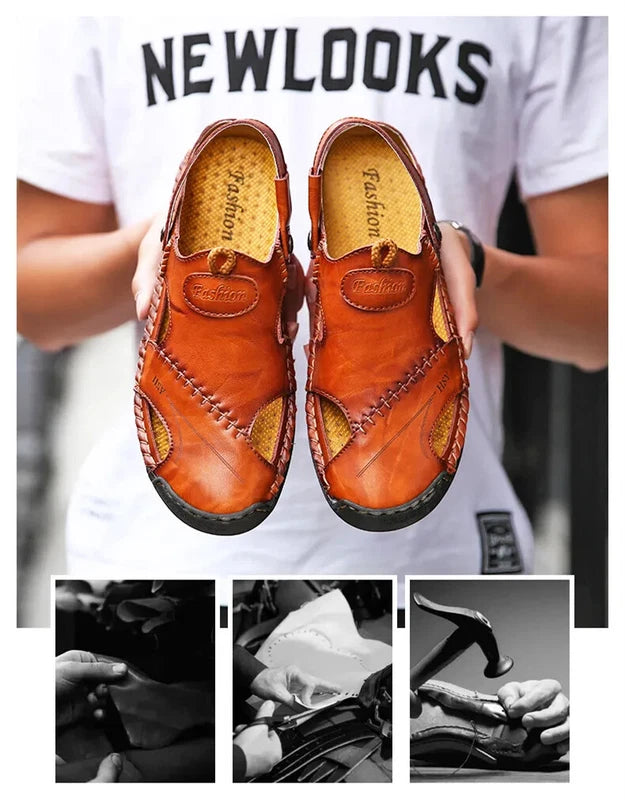 Summer Men Casual Beach Shoes Sandals Slip On Flats Slippers Slides Footwear