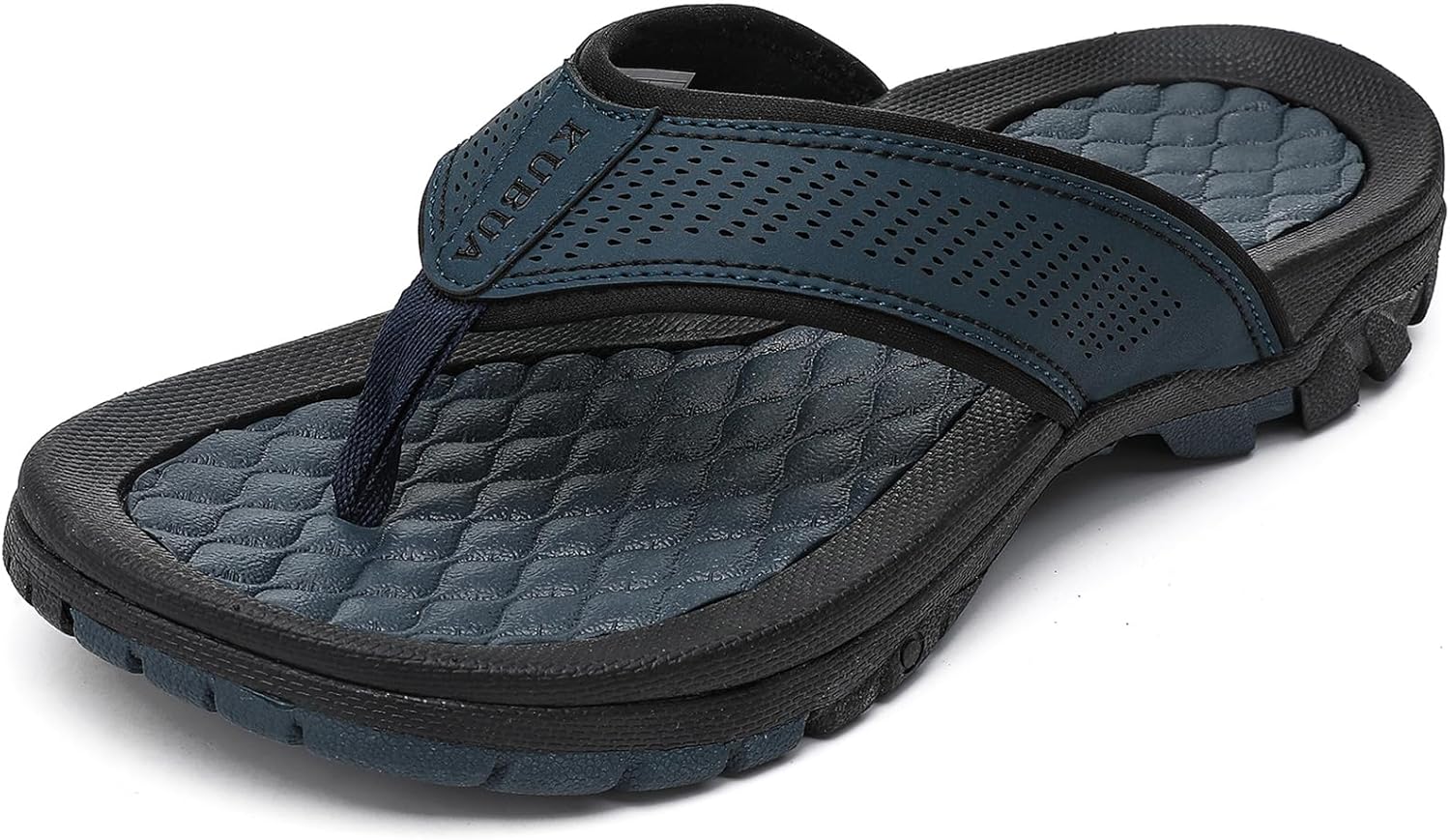 KUBUA Men's Beach Flip-Flops Water Sandals Outdoor Athletic Thong Sandal...