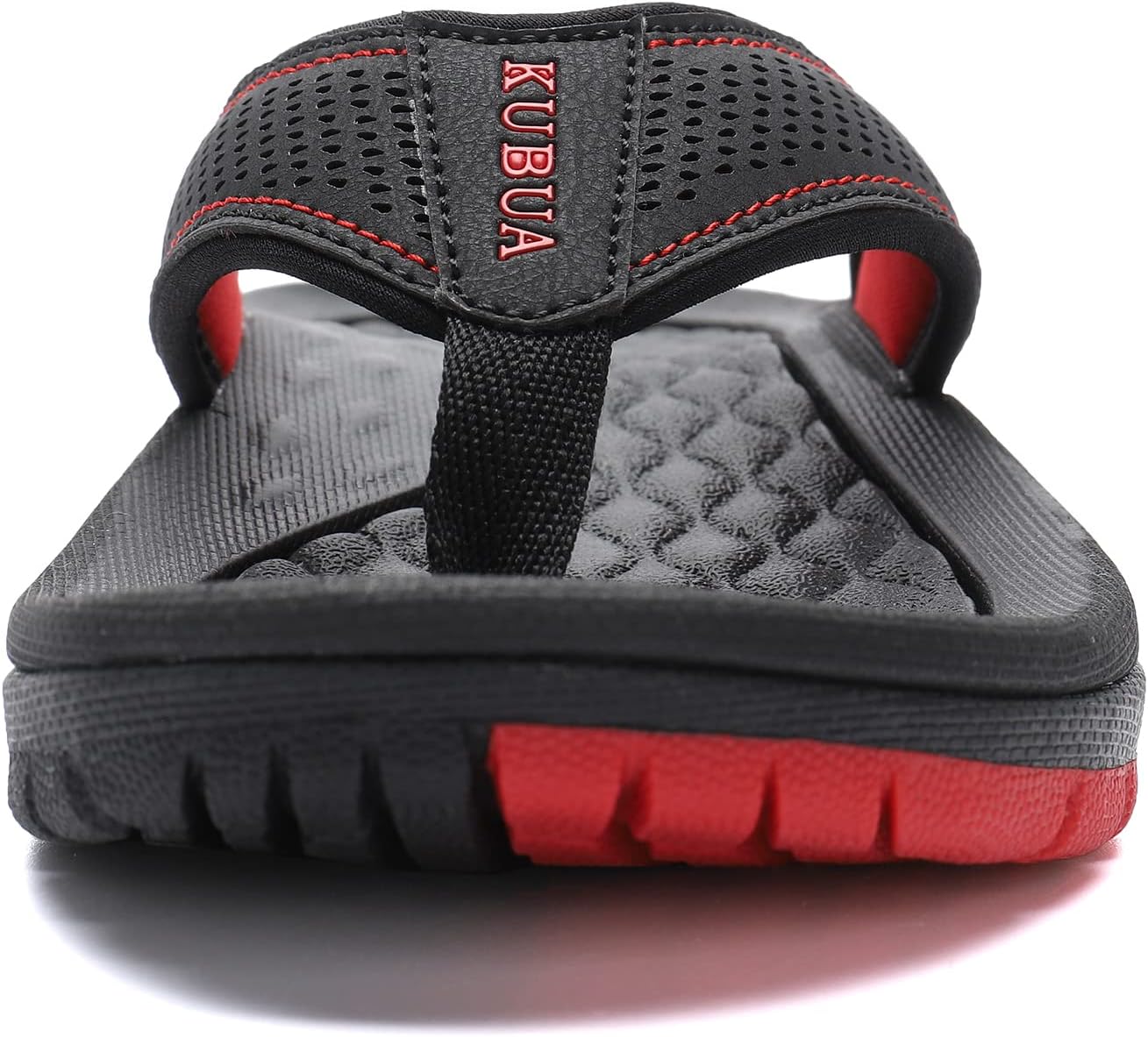 KUBUA Men's Beach Flip-Flops Water Sandals Outdoor Athletic Thong Sandal...