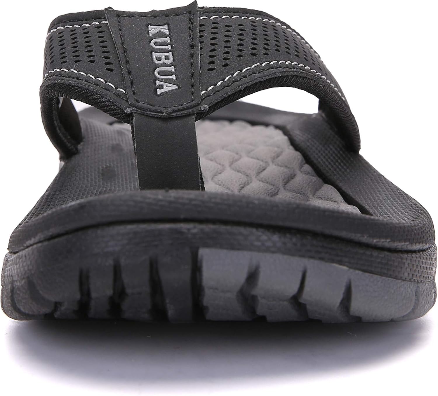 KUBUA Men's Beach Flip-Flops Water Sandals Outdoor Athletic Thong Sandal...