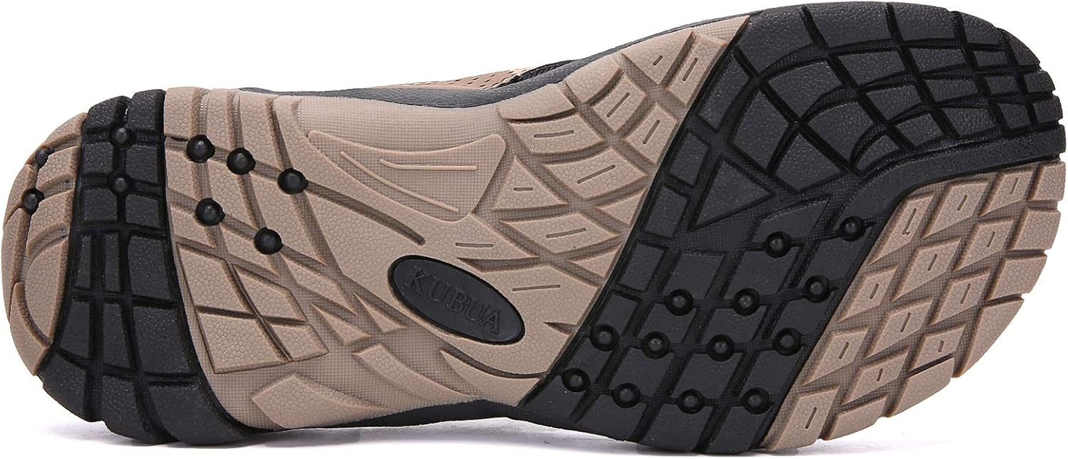KUBUA Men's Beach Flip-Flops Water Sandals Outdoor Athletic Thong Sandal...