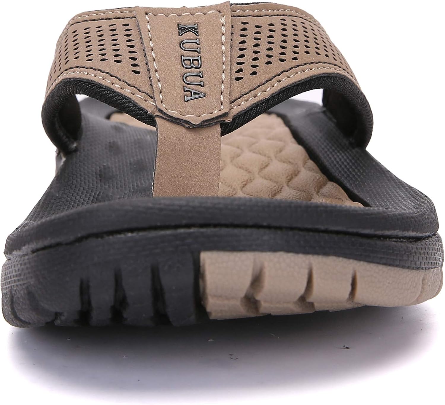 KUBUA Men's Beach Flip-Flops Water Sandals Outdoor Athletic Thong Sandal...