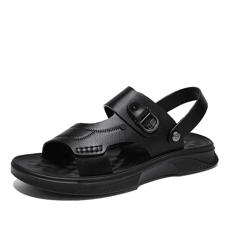 Summer Men's Sandals Breathable Non-Slip Outdoor Slippers Soft Sole Beach Shoes