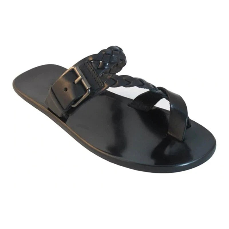 Men Flip-flops Slip On Flats Sandals Beach Casual Shoes Summer Footwear Slippers