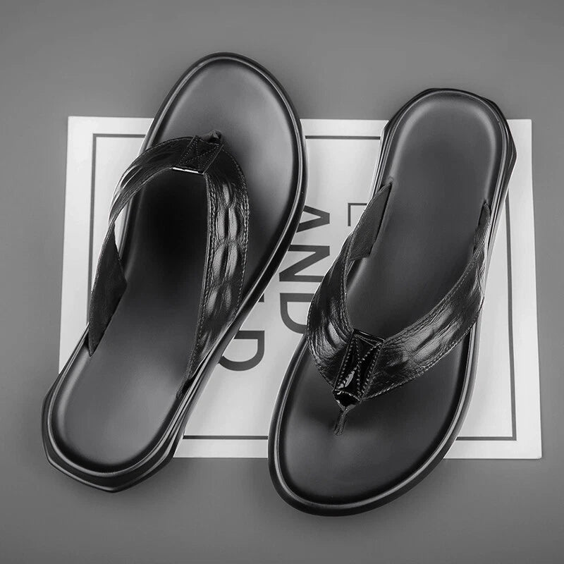 Men Sandals Slippers Thong Flip Flop Outdoor Leisure Water Shoes Black New Beach