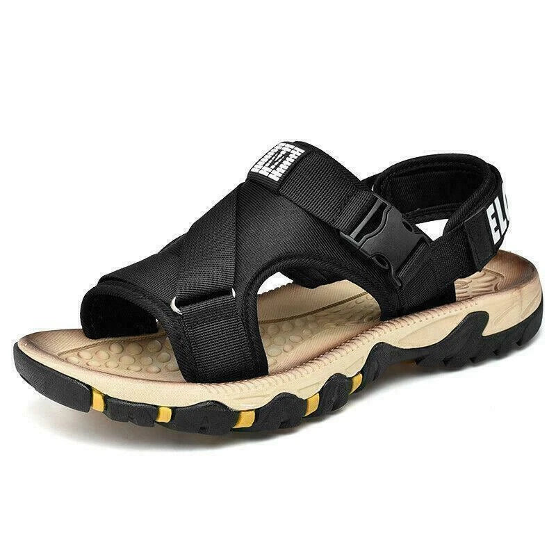Men's Summer Beach Slippers Casual Outdoor Shoes Open Toe Sandals Oversize Beach