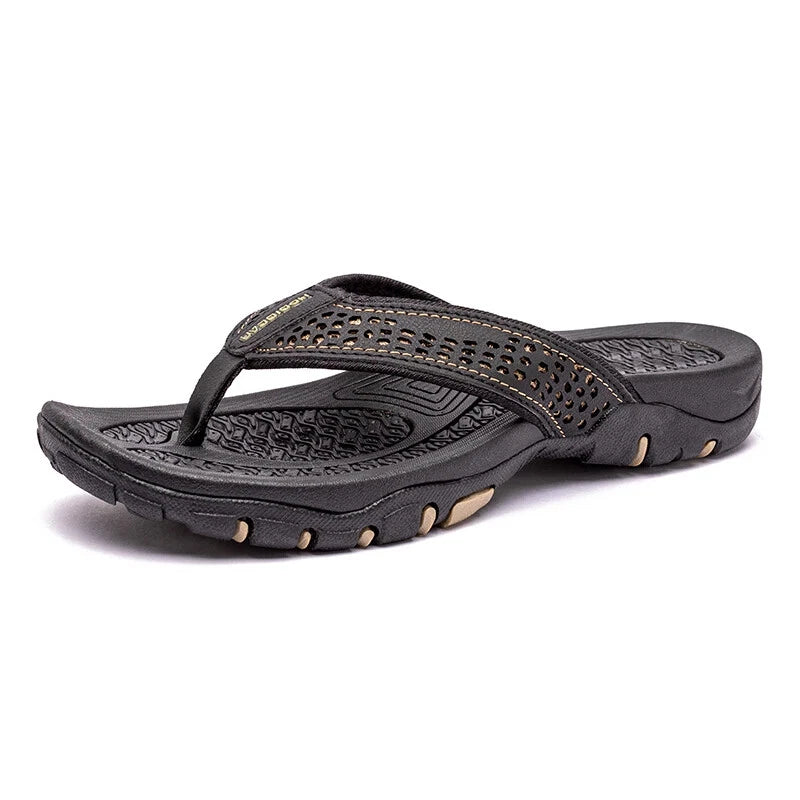 Summer Men Flip Flops Outdoor Slippers Flats Beach Casual Shoes Size 40-50