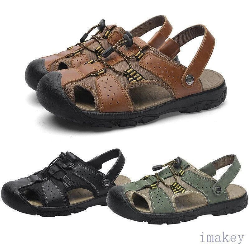 Big Size Men's Breathable Slippers Hiking walking Sports Casual Outdoor Sandals