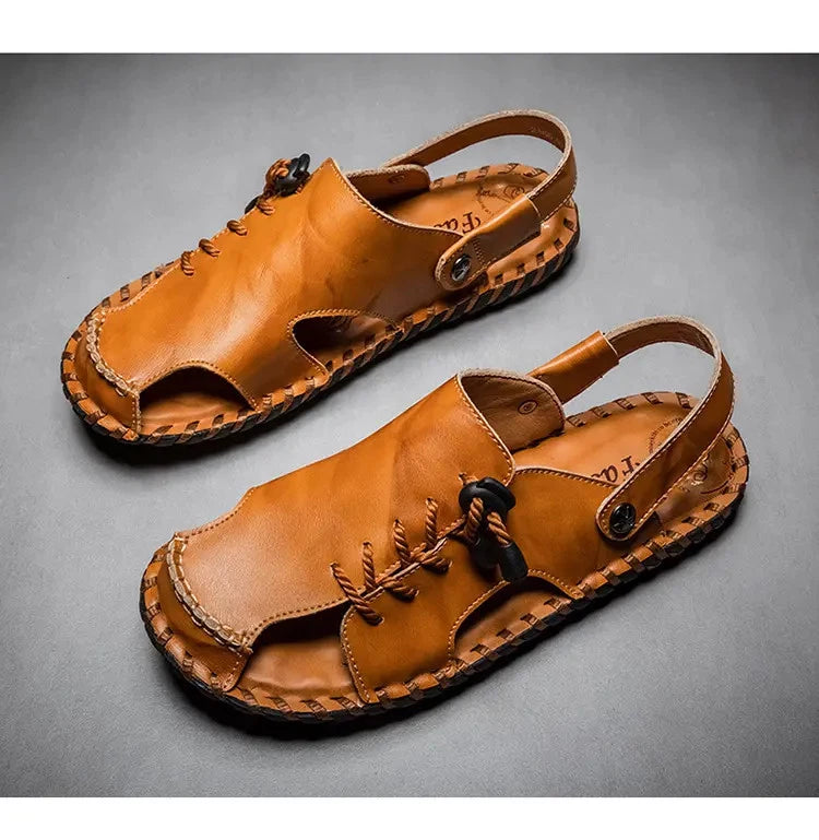 38-47 Mens Closed Round Toe Slingback Sandals Slippers Beach Holiday Summer Flat