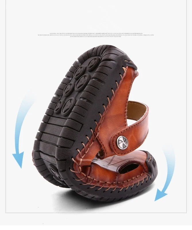 Mens Sport Closed Toe Sandals Summer Shoes Beach Fisherman Flat Slippers
