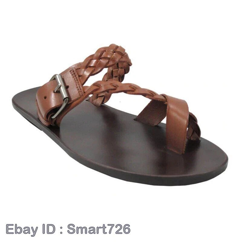 Men Flip-flops Slip On Flats Sandals Beach Casual Shoes Summer Footwear Slippers