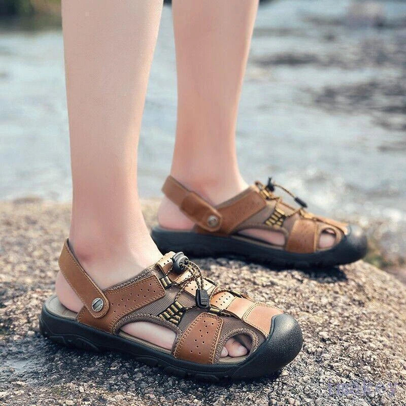 Big Size Men's Breathable Slippers Hiking walking Sports Casual Outdoor Sandals