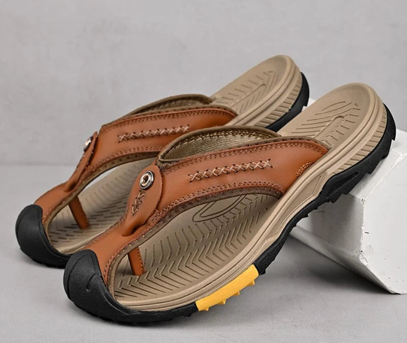 Men's Shoes Clip Toe Slippers Casual Outdoor Slingback Thong Closed Toe Sandals