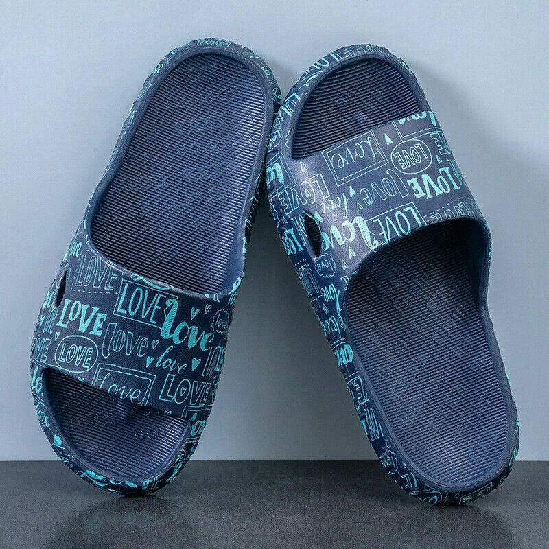 Men's Slippers Non-slip EVA Massage Household Sandals Breathable Beach Shoes