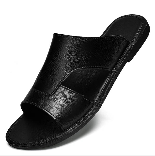 38-47 Plus Size Men's Open Toe Slippers Sandals Beach Holiday Flats Shoes Summer