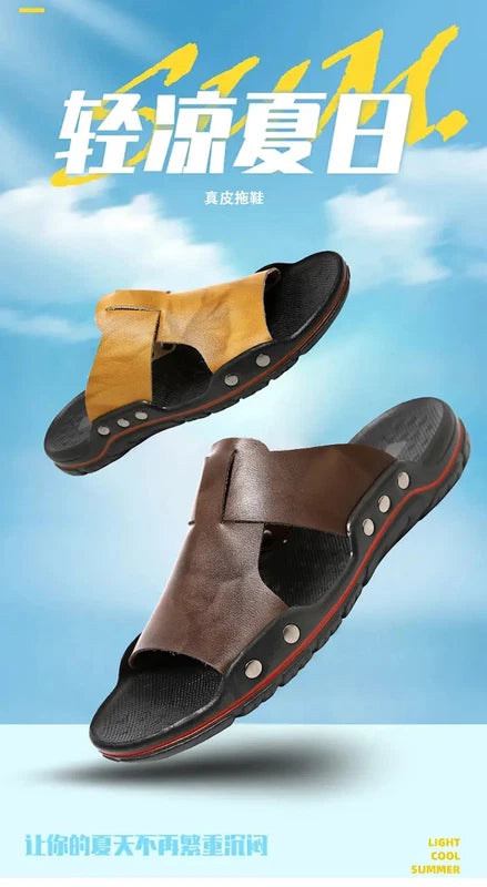 38-48 Plus Size Mens Beach Holiday Open Toe Sandals Slippers Flats Shoes Summer