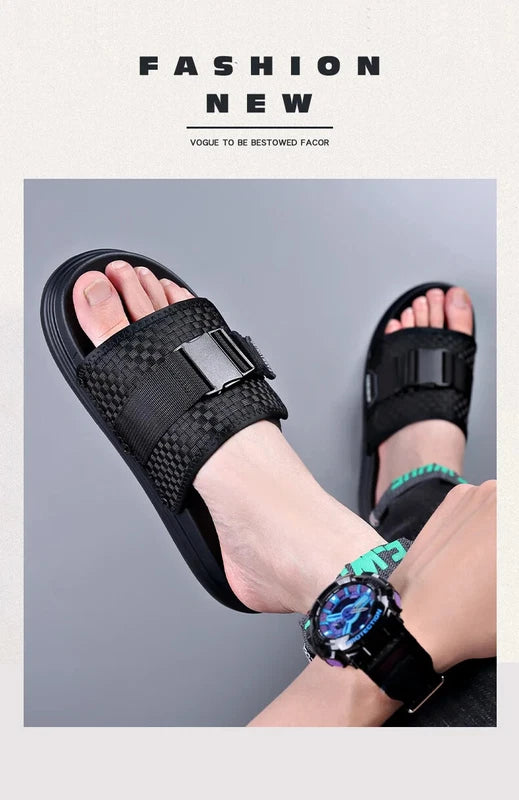 Summer Men Beach Slippers Waterproof Causal Sandals Breathable Walking Shoes