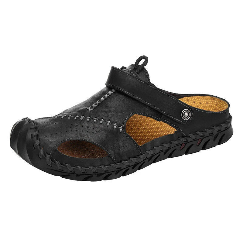 Men Hiking Sandals Closed Toe Walking Trail Beach Summer Shoes Non-slip Slippers