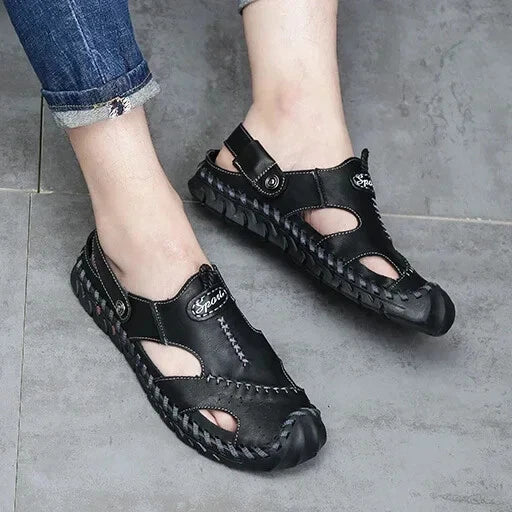Men's Comfortable Slippers Summer Sandals Slip On Flats Casual Beach Shoes