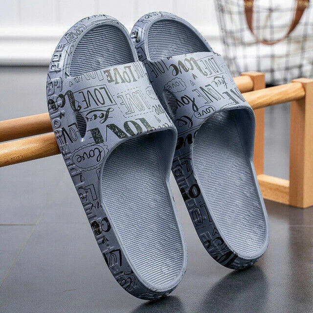 Men's Slippers Non-slip EVA Massage Household Sandals Breathable Beach Shoes