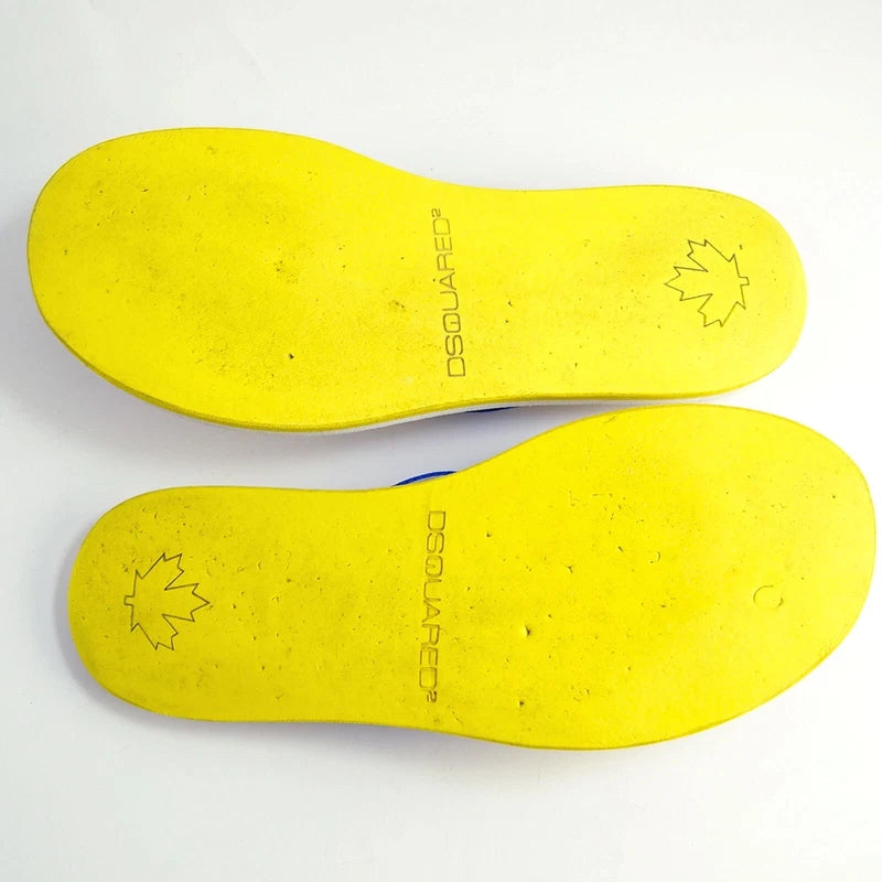 Dsquared2 Thong Slides Sandals Blue Leather Mens Shoe Size US 7 EU 40