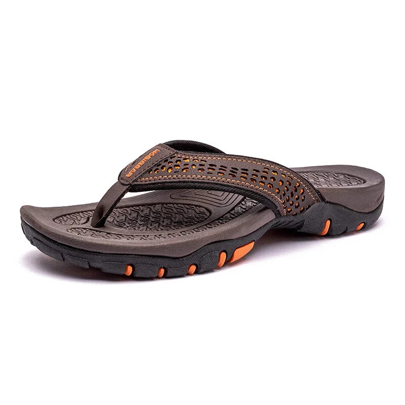 Summer Men Flip Flops Outdoor Slippers Flats Beach Casual Shoes Size 40-50