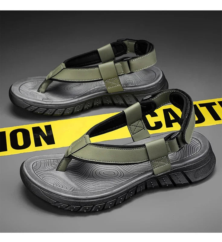 Men Summer Casual Sandals Outdoor Slippers Flip Flops Flats Comfort Beach Shoes