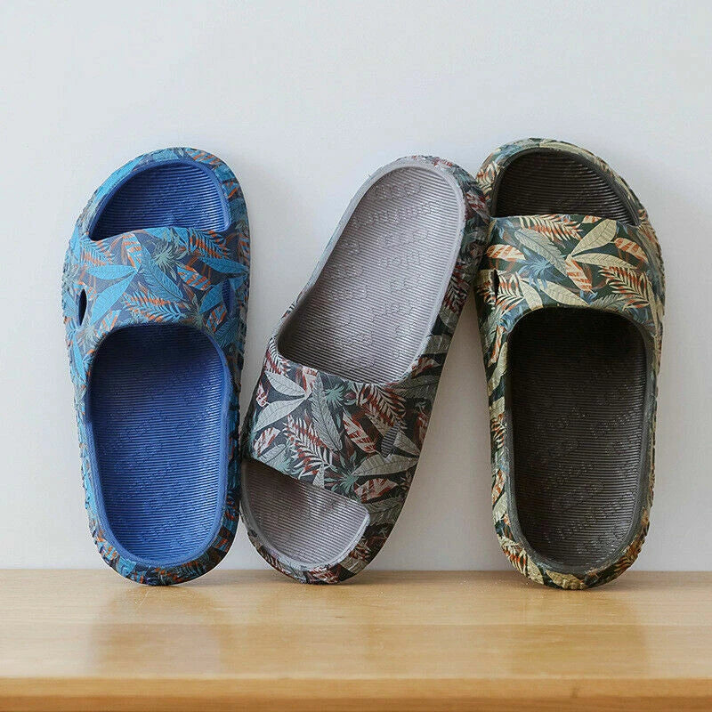 Men's Slippers Non-slip EVA Massage Household Sandals Breathable Beach Shoes
