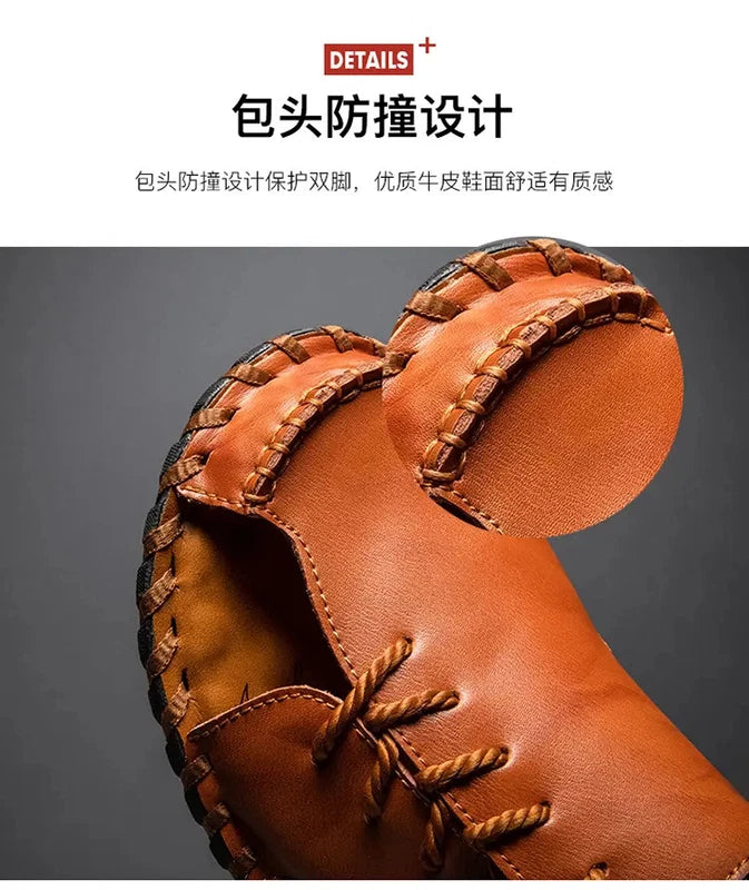 38-47 Mens Closed Round Toe Slingback Sandals Slippers Beach Holiday Summer Flat
