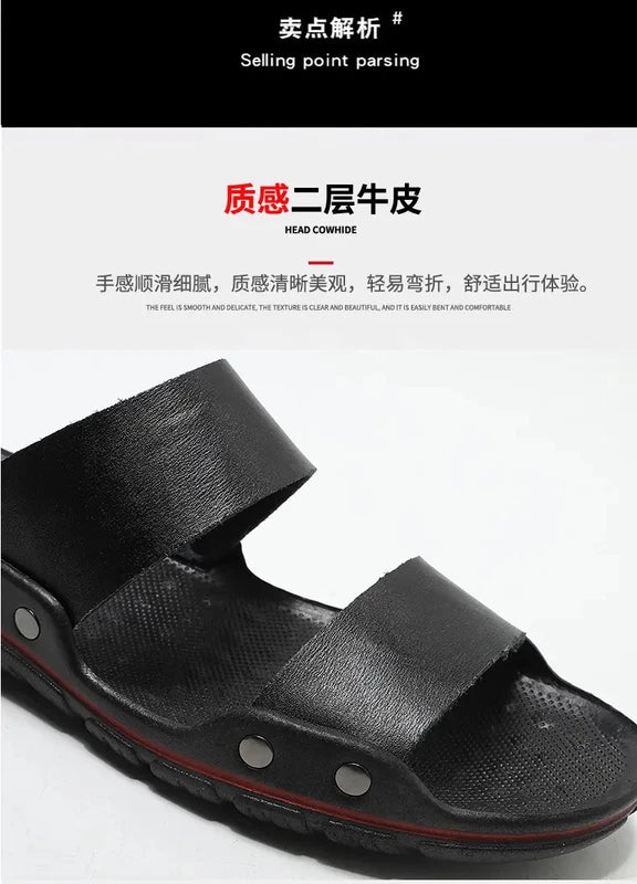 38-48 Sz Mens Open Toe Slip on Slippers Sandals Beach Holiday Summer Flats Shoes
