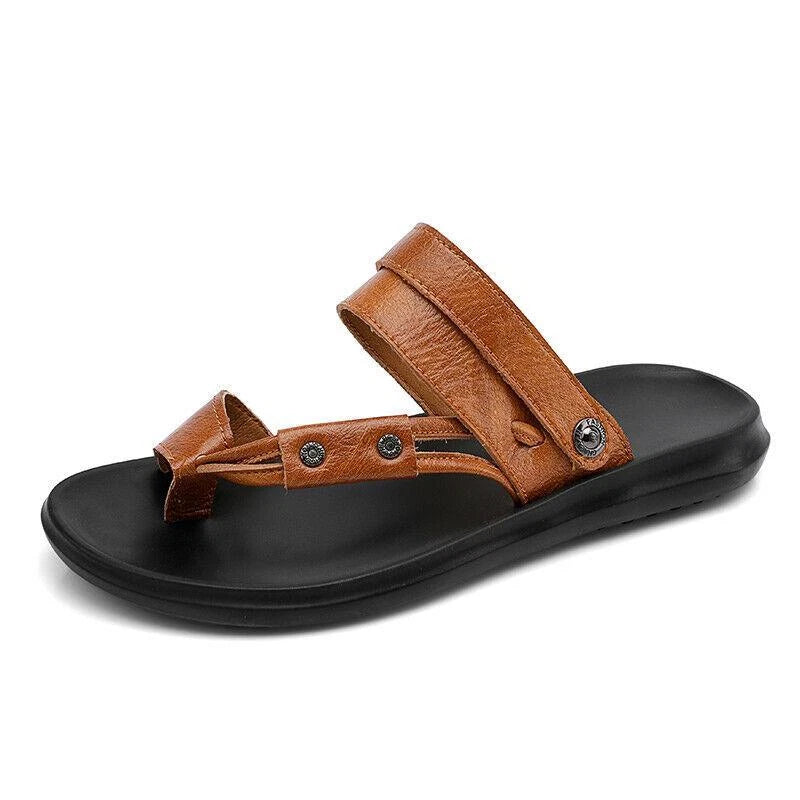 Men's Summer Beach Casual Ring Toe Slippers Flats Slingbacks Sandals Shoes 38-44