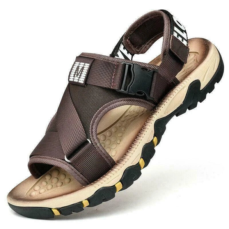 Men's Summer Beach Slippers Casual Outdoor Shoes Open Toe Sandals Oversize Beach