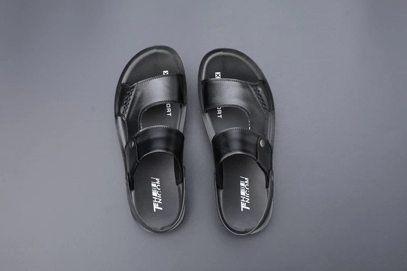 Mens Open Toe Sandals Slingback Slippers Summer Flat Beach Casual Fashion Shoes